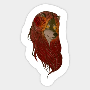 Wolf Princess Sticker